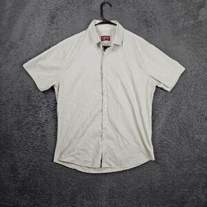 Consequence Men's L Birchwood‎ Tonal City Paisley SS Short Sleeve Button Shirt